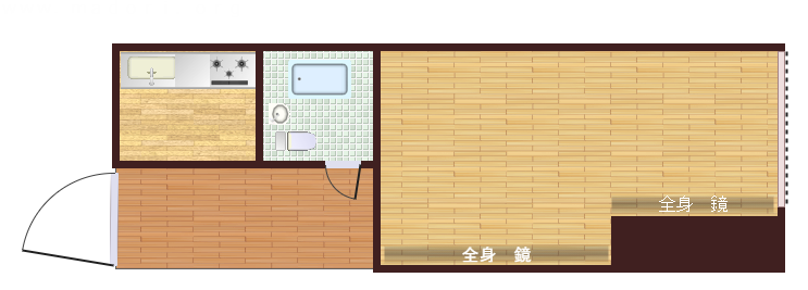 スタジオの間取り